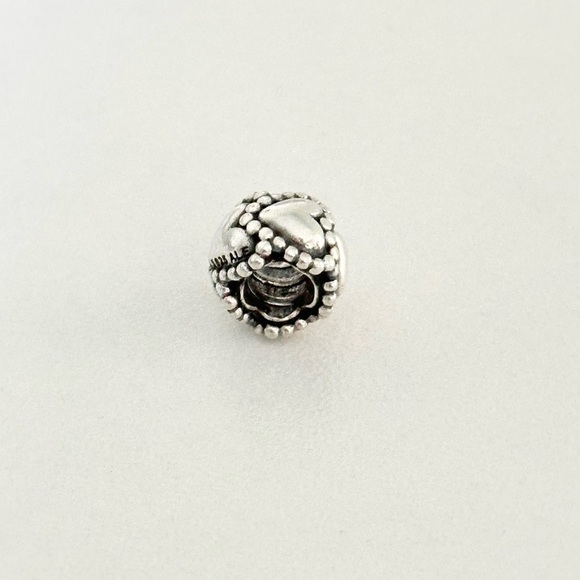 Pandora 925 Everlasting Love Hearts Rare Retired Bead Charm - Picture 5 of 5